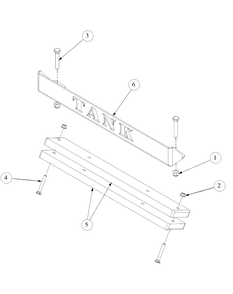 Rear Bumper Diagram and Parts List for M48-KW 53CB5DAV750-19-HP-OHV Cub Cadet Lawn Tractor
